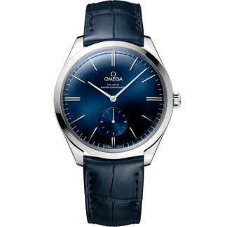 Omega De Ville Trésor 40 mm, acciaio su cinturino di pelle 435.13.40.21.03.002