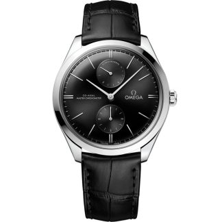 Omega De Ville Trésor 40 mm, acciaio su cinturino di pelle 435.13.40.22.01.001
