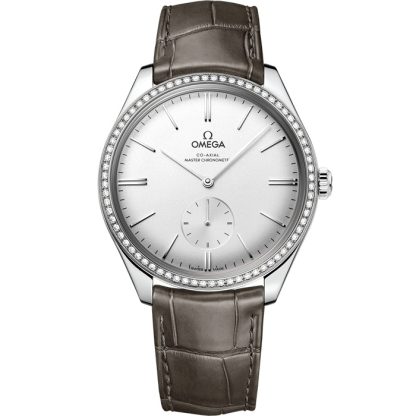 Omega De Ville Trésor 40 mm, acciaio su cinturino di pelle 435.18.40.21.02.002