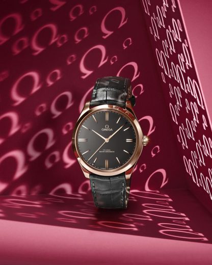 Omega De Ville Trésor 40 mm, oro Sedna™ su cinturino di pelle 435.53.40.21.06.001 - immagine 3