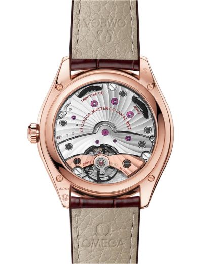 Omega De Ville Trésor 40 mm, oro Sedna™ su cinturino di pelle 435.53.40.21.11.002 - immagine 2