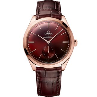 Omega De Ville Trésor 40 mm, oro Sedna™ su cinturino di pelle 435.53.40.21.11.002