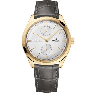 Omega De Ville Trésor 40 mm, oro giallo su cinturino di pelle 435.53.40.22.02.001