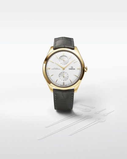 Omega De Ville Trésor 40 mm, oro giallo su cinturino di pelle 435.53.40.22.02.001 - immagine 5
