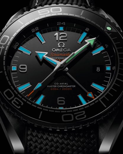 Omega Deep Black Seamaster Planet Ocean 600M 45,5 mm, ceramica nera su cinturino in caucciù 215.92.46.22.01.001 - immagine 3