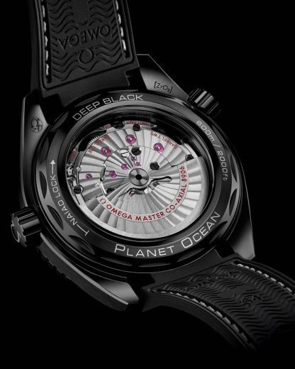 Omega Deep Black Seamaster Planet Ocean 600M 45,5 mm, ceramica nera su cinturino in caucciù 215.92.46.22.01.001 - immagine 4