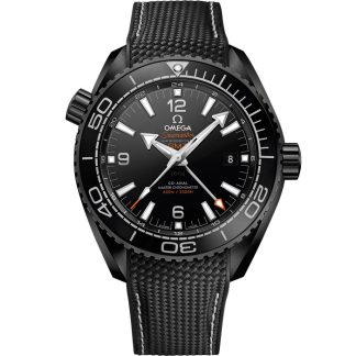 Omega Deep Black Seamaster Planet Ocean 600M 45,5 mm, ceramica nera su cinturino in caucciù 215.92.46.22.01.001