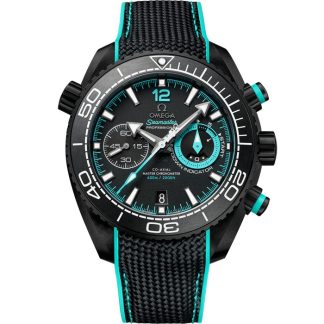 Omega “ETNZ” Deep Black Seamaster Planet Ocean 600M 45,5 mm, ceramica nera su cinturino in caucciù 215.92.46.51.01.003