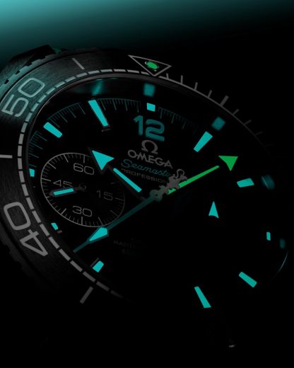 Omega “ETNZ” Deep Black Seamaster Planet Ocean 600M 45,5 mm, ceramica nera su cinturino in caucciù 215.92.46.51.01.003 - immagine 5