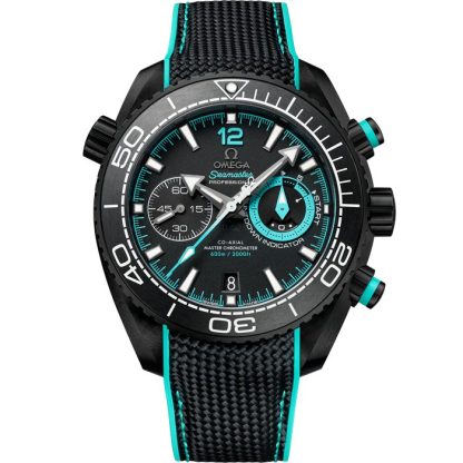 Omega “ETNZ” Deep Black Seamaster Planet Ocean 600M 45,5 mm, ceramica nera su cinturino in caucciù 215.92.46.51.01.003