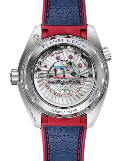 Omega Edizione Limitata "Pyeongchang 2018" Seamaster Planet Ocean 600M 43,5 mm, acciaio su cinturino in caucciù 522.32.44.21.03.001 - immagine 2
