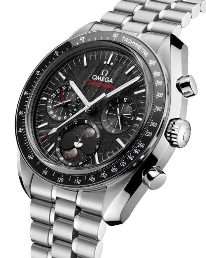 Omega Meteorite Speedmaster Fasi lunari 43 mm, acciaio su acciaio 304.30.43.52.01.001 - immagine 3