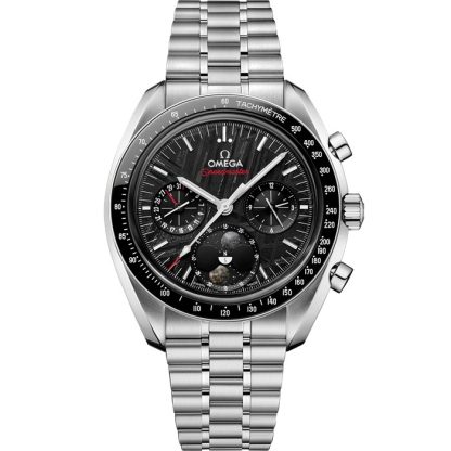 Omega Meteorite Speedmaster Fasi lunari 43 mm, acciaio su acciaio 304.30.43.52.01.001
