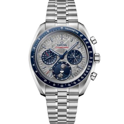 Omega Meteorite Speedmaster Fasi lunari 43 mm, acciaio su acciaio 304.30.43.52.06.001
