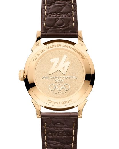 Omega Milano Cortina 2026 Novità Seamaster 37mm 37 mm, oro Moonshine™ su alligatore 522.53.37.20.04.001 - immagine 2
