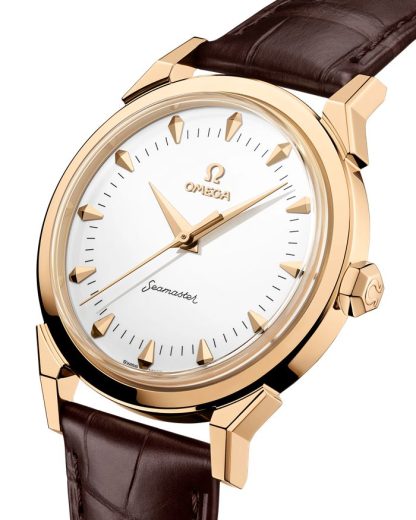 Omega Milano Cortina 2026 Novità Seamaster 37mm 37 mm, oro Moonshine™ su alligatore 522.53.37.20.04.001 - immagine 3