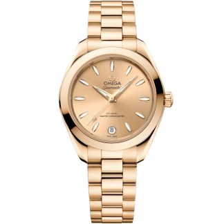 Omega Novità Seamaster Aqua Terra 150M 30 mm, oro Moonshine™ su oro Moonshine™ 220.50.30.20.08.001