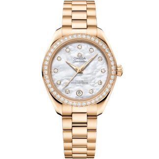 Omega Novità Seamaster Aqua Terra 150M 30 mm, oro Moonshine™ su oro Moonshine™ 220.55.30.20.55.001