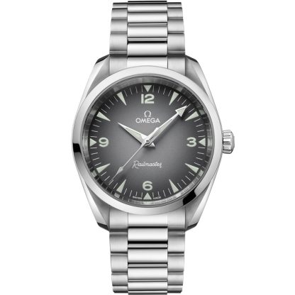 Omega Novità Seamaster Railmaster 38 mm, acciaio su acciaio 235.10.38.20.06.001