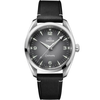 Omega Novità Seamaster Railmaster 38 mm, acciaio su cinturino di pelle 235.12.38.20.06.001