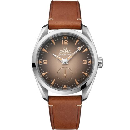 Omega Novità Seamaster Railmaster 38 mm, acciaio su cinturino di pelle 235.12.38.20.13.001
