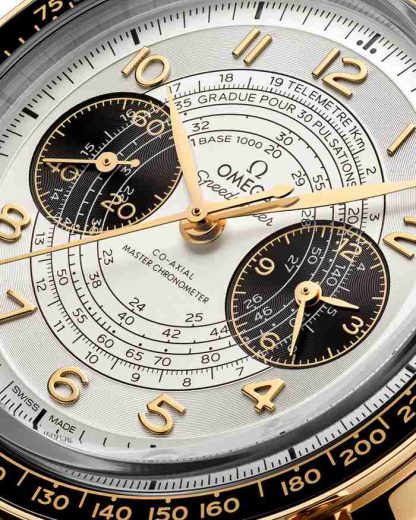 Omega Paris 2024 Speedmaster Chronoscope 43 mm, oro Moonshine™ su cinturino di pelle 522.62.43.51.02.001 - immagine 4
