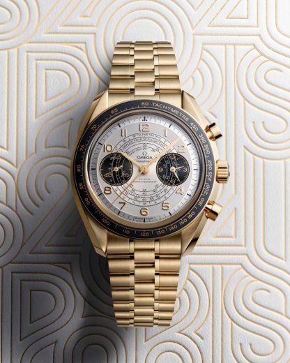 Omega Paris 2024 Speedmaster Chronoscope 43 mm, oro Moonshine™ su oro Moonshine™ 522.60.43.51.02.001 - immagine 4
