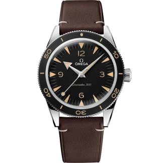 Omega Seamaster 300 41 mm, acciaio su cinturino di pelle 234.32.41.21.01.001