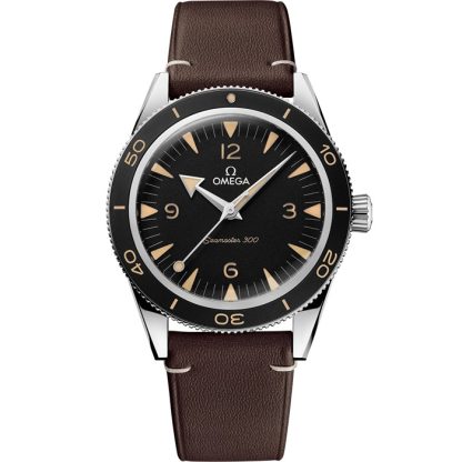 Omega Seamaster 300 41 mm, acciaio su cinturino di pelle 234.32.41.21.01.001
