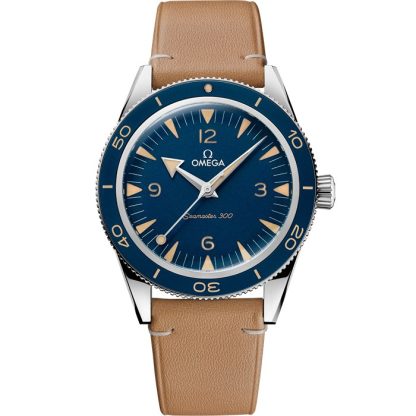 Omega Seamaster 300 41 mm, acciaio su cinturino di pelle 234.32.41.21.03.001