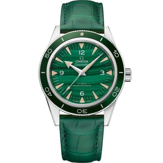 Omega Seamaster 300 41 mm, platino su cinturino di pelle 234.93.41.21.99.001