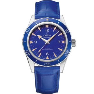 Omega Seamaster 300 41 mm, platino su cinturino di pelle 234.93.41.21.99.002