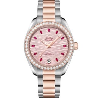 Omega Seamaster Aqua Terra 150M 34 mm, acciaio-oro Sedna™ su acciaio-oro Sedna™ 220.25.34.20.60.001