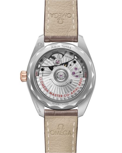 Omega Seamaster Aqua Terra 150M 34 mm, acciaio-oro Sedna™ su cinturino di pelle 220.23.34.20.06.001 - immagine 2