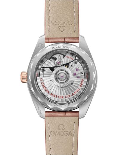 Omega Seamaster Aqua Terra 150M 34 mm, acciaio-oro Sedna™ su cinturino di pelle 220.23.34.20.59.001 - immagine 2