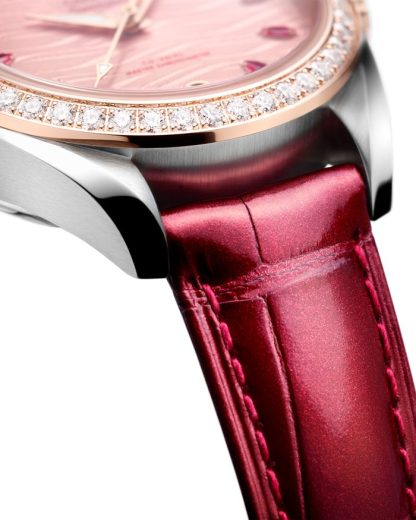 Omega Seamaster Aqua Terra 150M 34 mm, acciaio-oro Sedna™ su cinturino di pelle 220.28.34.20.60.001 - immagine 4