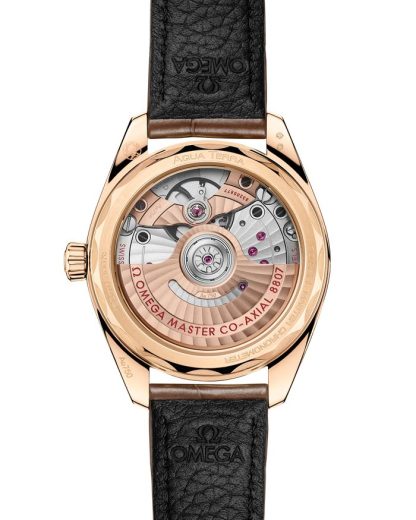 Omega Seamaster Aqua Terra 150M 34 mm, oro Moonshine™ su alligatore 220.58.34.20.99.008 - immagine 2