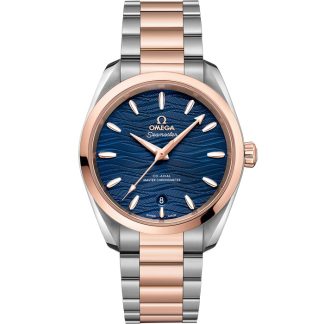 Omega Seamaster Aqua Terra 150M 38 mm, acciaio-oro Sedna™ su acciaio-oro Sedna™ 220.20.38.20.03.001