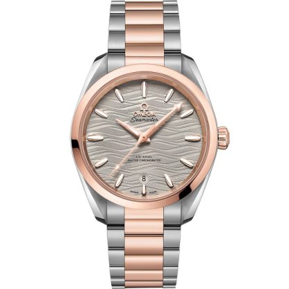 Omega Seamaster Aqua Terra 150M 38 mm, acciaio-oro Sedna™ su acciaio-oro Sedna™ 220.20.38.20.06.001