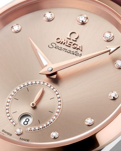 Omega Seamaster Aqua Terra 150M 38 mm, acciaio-oro Sedna™ su cinturino di pelle 220.23.38.20.59.001 - immagine 3