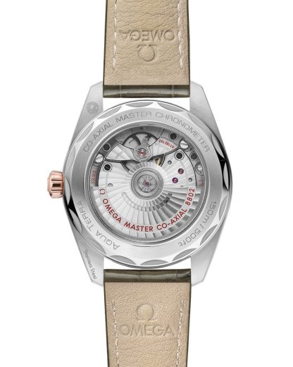 Omega Seamaster Aqua Terra 150M 38 mm, acciaio-oro Sedna™ su cinturino di pelle 220.23.38.20.60.001 - immagine 2