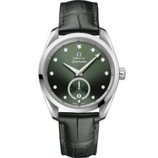 Omega Seamaster Aqua Terra 150M 38 mm, acciaio su cinturino di pelle 220.13.38.20.60.001