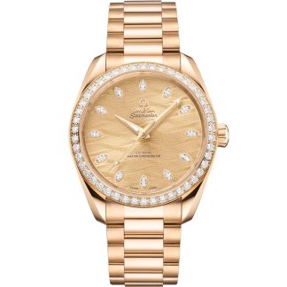 Omega Seamaster Aqua Terra 150M 38 mm, oro Moonshine™ su oro Moonshine™ 220.55.38.20.99.002
