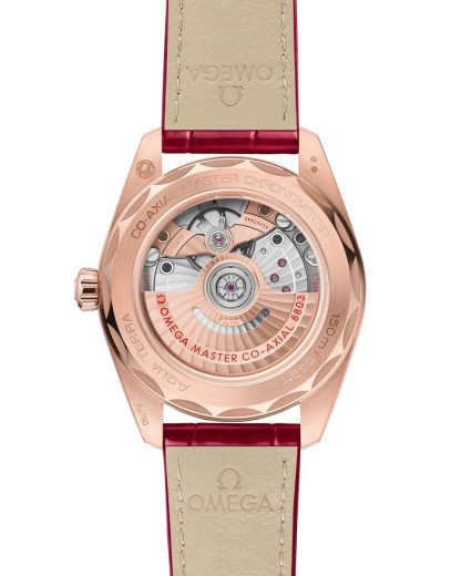 Omega Seamaster Aqua Terra 150M 38 mm, oro Sedna™ su cinturino di pelle 220.58.38.20.55.002 - immagine 2
