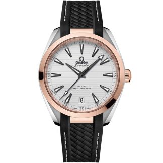 Omega Seamaster Aqua Terra 150M 41 mm, acciaio-oro Sedna™ su cinturino in caucciù 220.22.41.21.02.001