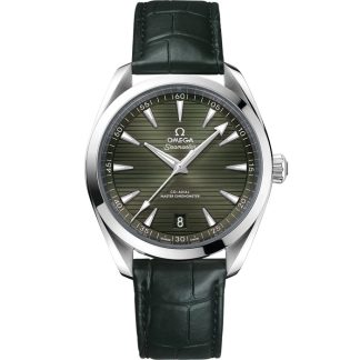Omega Seamaster Aqua Terra 150M 41 mm, acciaio su cinturino di pelle 220.13.41.21.10.001