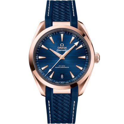 Omega Seamaster Aqua Terra 150M 41 mm, oro Sedna™ su cinturino in caucciù 220.52.41.21.03.001