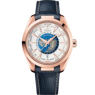 Omega Seamaster Aqua Terra 150M 43 mm, oro Sedna™ su cinturino di pelle 220.53.43.22.02.001