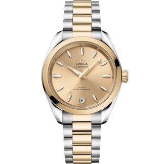 Omega Seamaster Aqua Terra Shades 34 mm, acciaio - oro Moonshine™ su acciaio-oro Moonshine™ 220.20.34.20.08.001