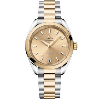 Omega Seamaster Aqua Terra Shades 34 mm, acciaio - oro Moonshine™ su acciaio-oro Moonshine™ 220.20.34.20.08.001